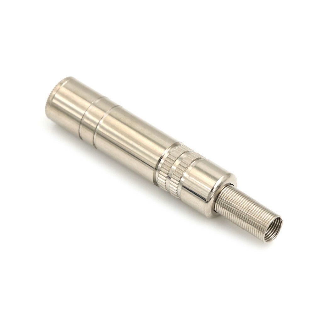 6.35mm female Plug 1/4" mono audio cable connectors metal adapter adaptor.l8