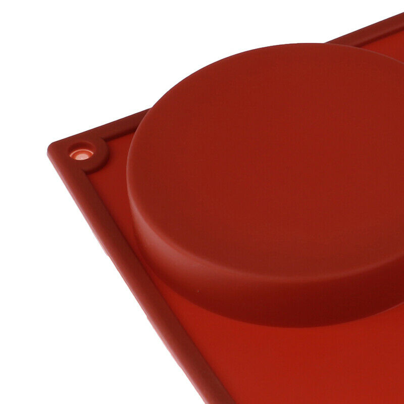 3 Cavity Large Round Disc Silicone Mold Shallow Cylinder Classic Mold Sha.l8