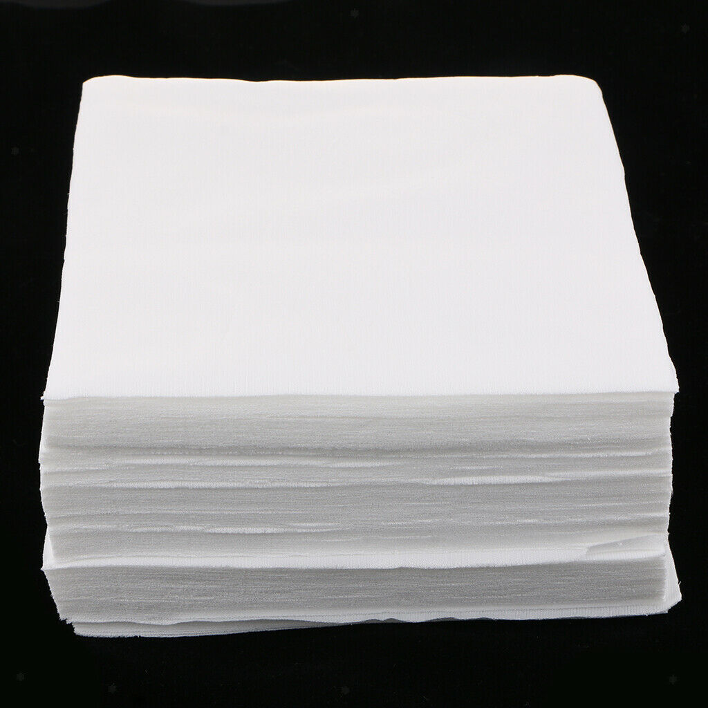 150Pcs Cleanroom Wiper Dustless Fiber Cloth White 15x15CM 6''