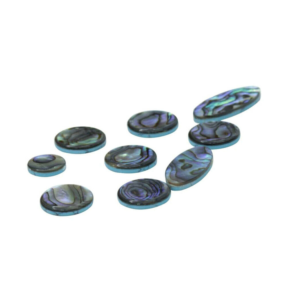 9Pcs Saxophone Key Button Inlays for Alto/Soprano/Tenor Sax