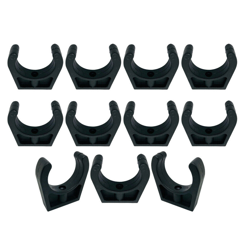 10pcs Marine Boat Hook Clips Hold Poles Up To 1-3 / 4 "Diameter 44MM NEW