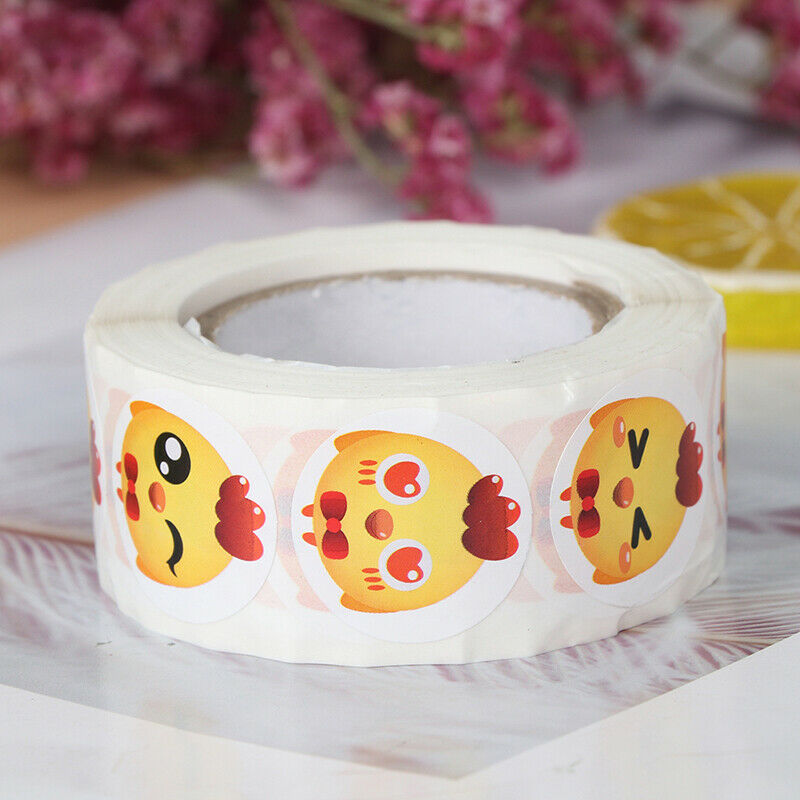 500pcs/roll chicken Thank You Stickers Packaging Stickers stationery stic.l8