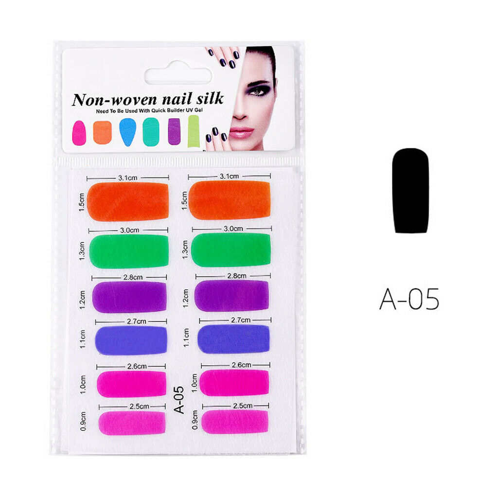 2Pcs Nail Art Fiberglass Non-woven Silk Extension Tips Manicure DIY Tools 05