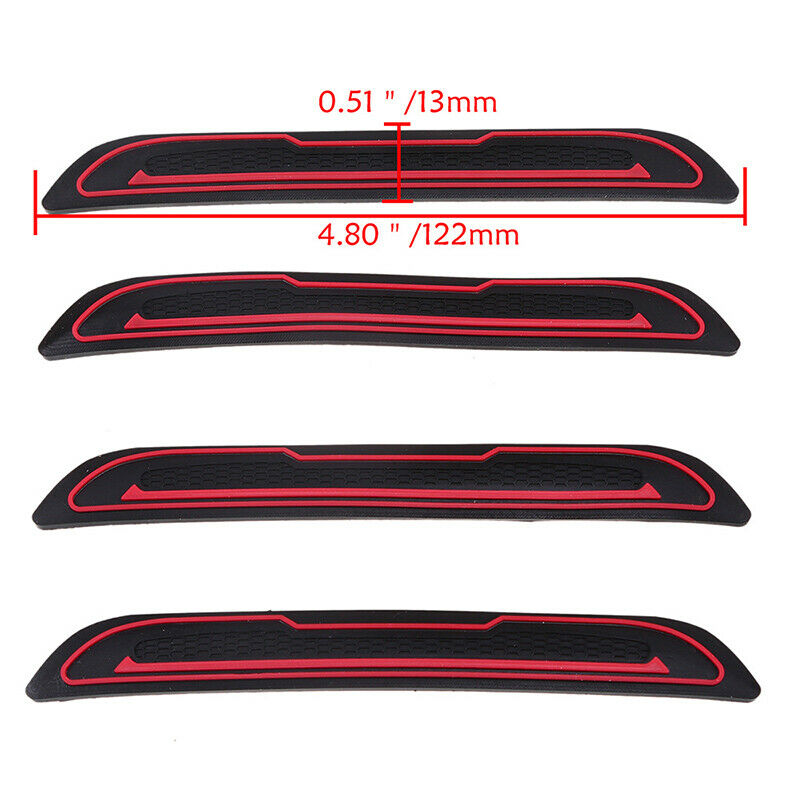 4x CAR Accessories Door Edge Guard Trim Scratch Protectors Anti-collision Rubber