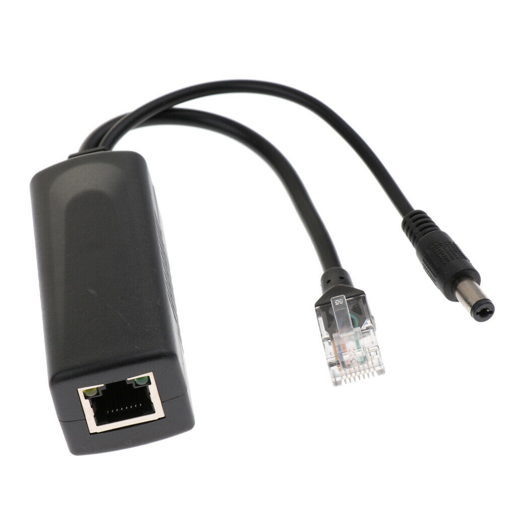 6x Active PoE Splitter Power Over Ethernet 48V to 12V for IEEE802.3af/at 24W