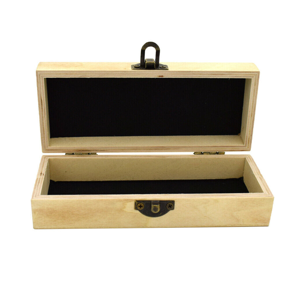 2Pcs Retro Natural Bamboo Wooden Box Glasses Case Holder Eyewear Container