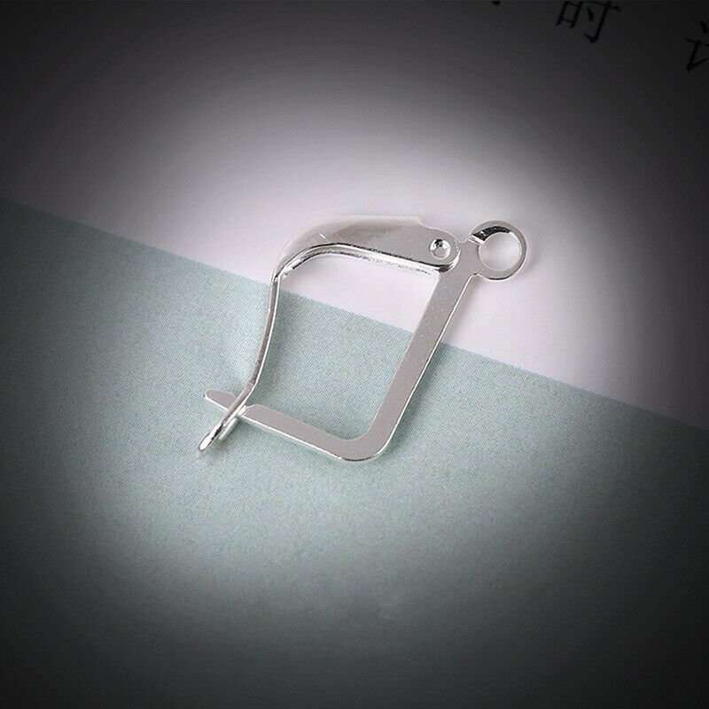Earring Hook Lever Back Open Loop Setting For DIY Earring Clips Clasp AccessBDA