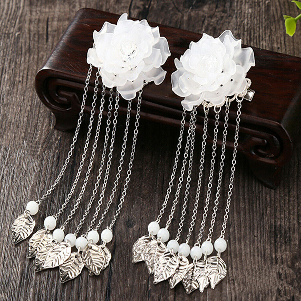 Retro Style Chinese Tassel Hair Clip Hair Stick Hairpin And Earrings Jewelry