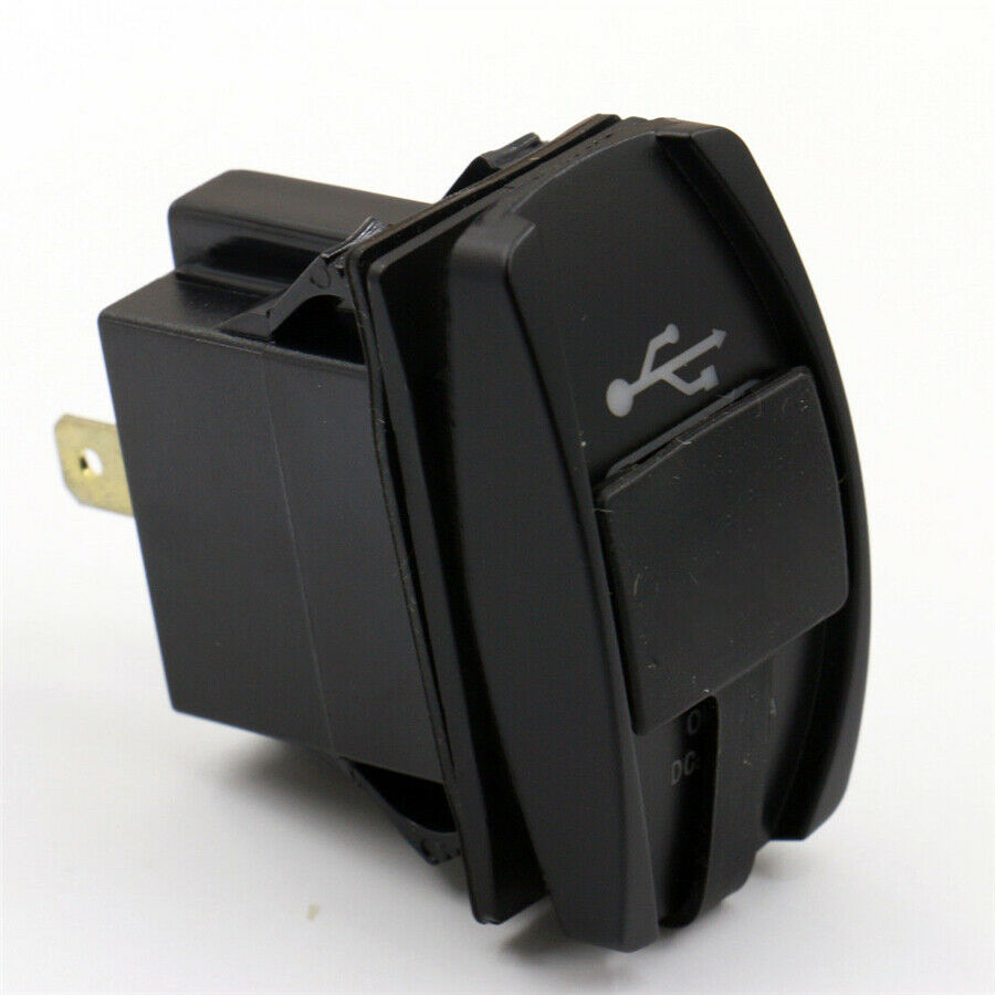12V-24V 3.1A Dual USB Blue LED Car Truck Power Supply Phone Charger Port Socket