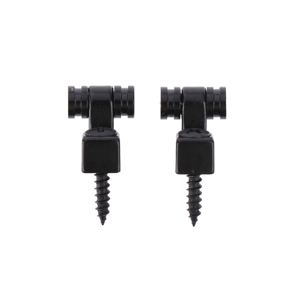 2PCS Black Roller String Tree Guide Retainer Parts For Electric Guitar.l8