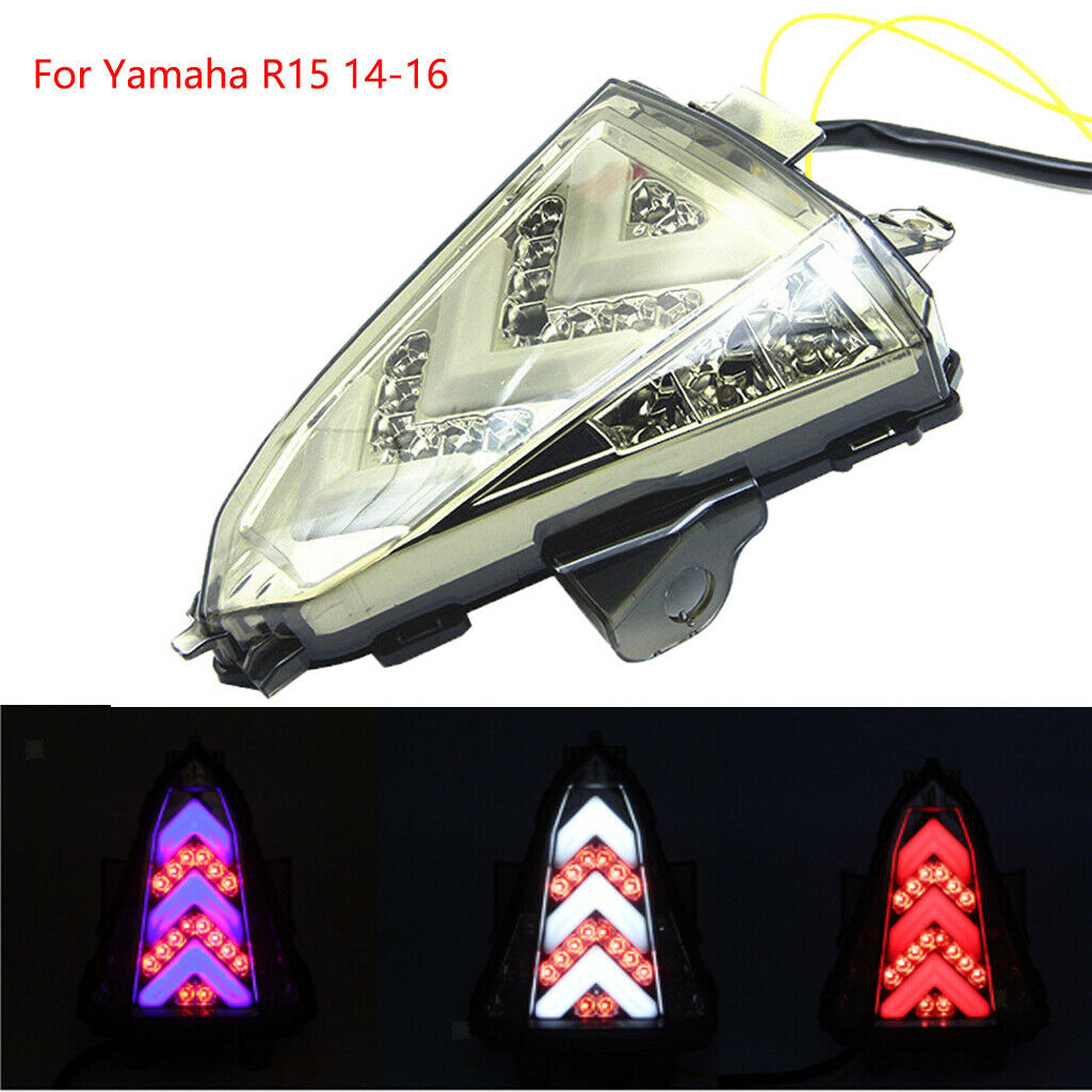 Rear LED Taillight Stop Running Turn Signal Parking for Yamaha R15 14-16