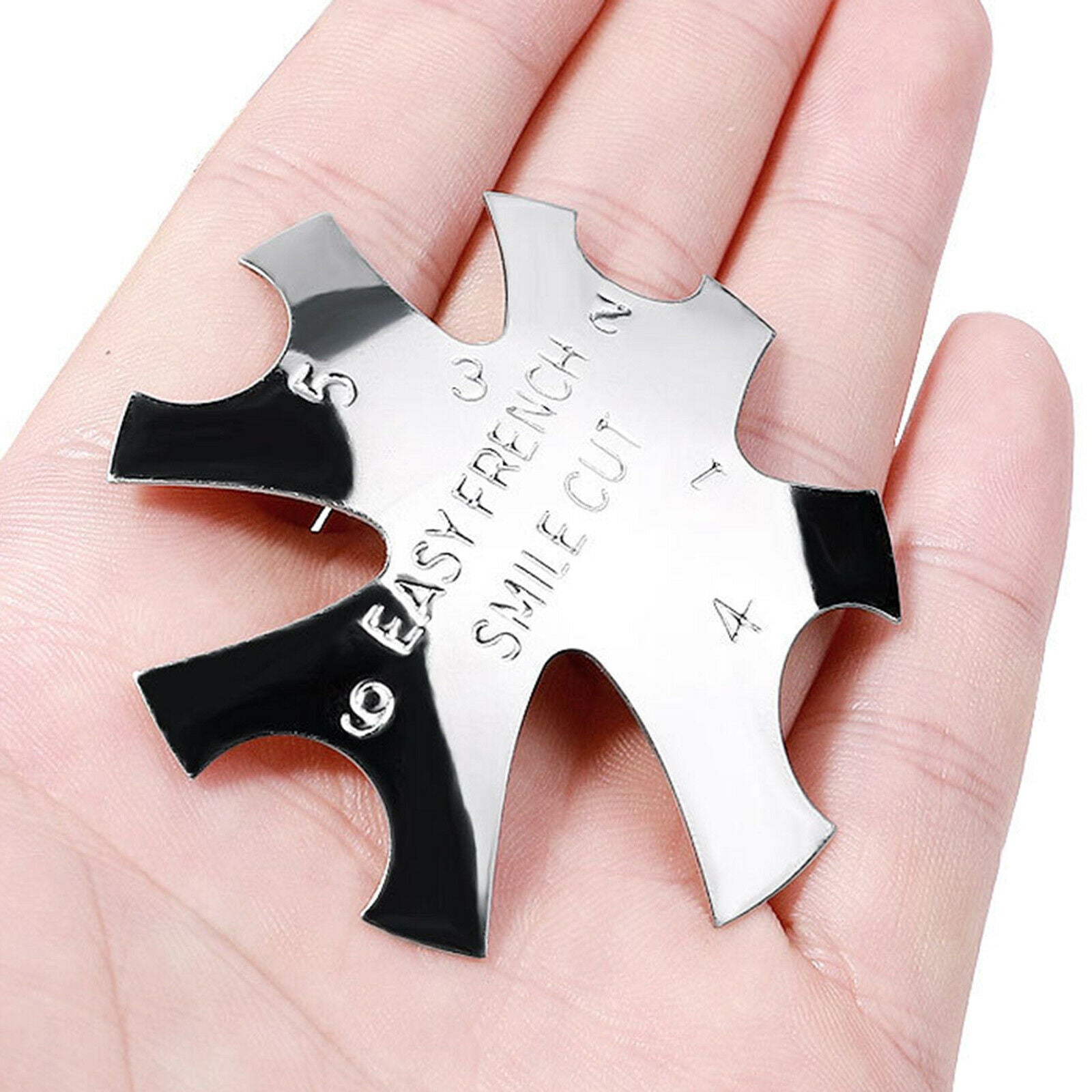 Edge Trimmer Nail Cutter with 8 Sizes Acrylic Gel Cutter Mold Kit C-Shape