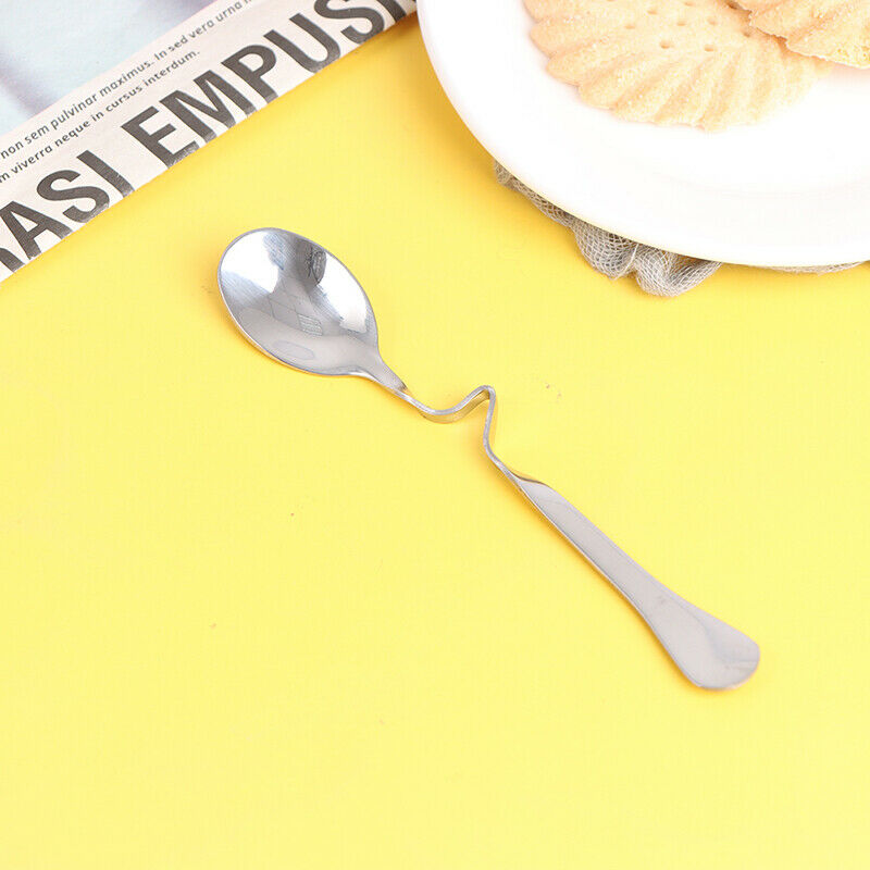 Stainless Steel Multifunctional Milk Coffee Mixing Spoons With Curved Han.l8