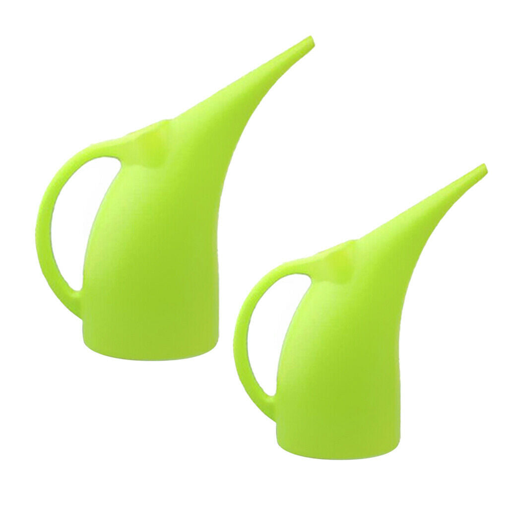 2Pcs 2L and 3L Watering Can Indoor/Outdoor Long Spout Pot Office Plants