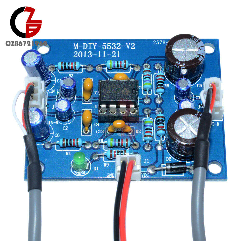 NE5532 OP AMP HIFI Preamplifier Signal Amplification Board for Bluetooth Pre-amp