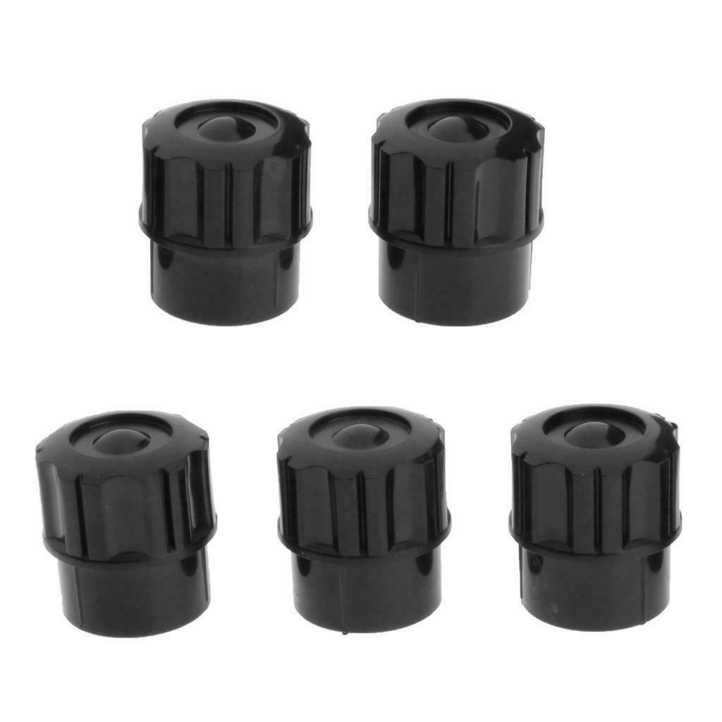 Set of 5Pcs Soprano Saxophone End Plug, Black