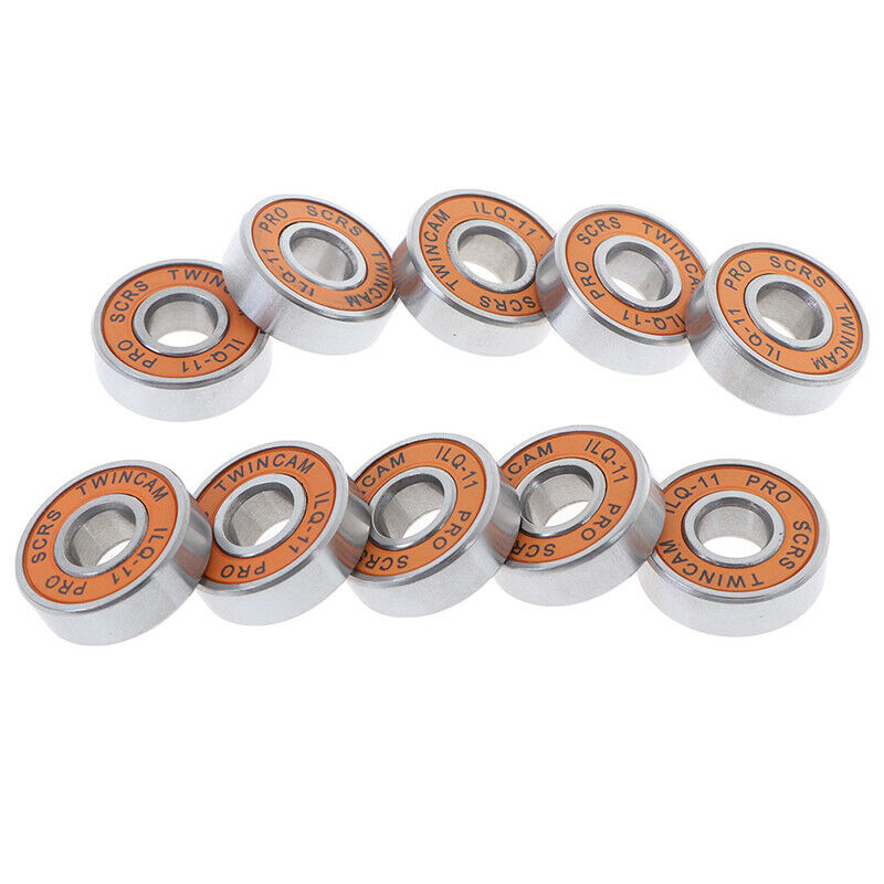 10 Pcs Stainless Bearings Performance Roller Skate Scooter Skateboard Wh JCAU TL
