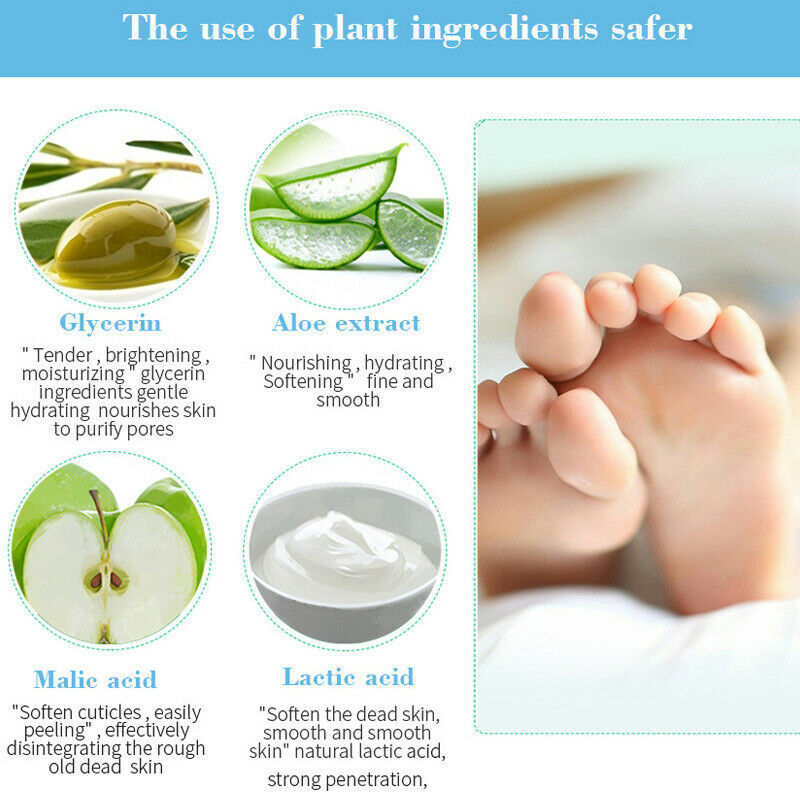 3 Pair Exfoliating Scrub Foot Care Peeling Sock Baby Soft Feet Removes Dead Skin