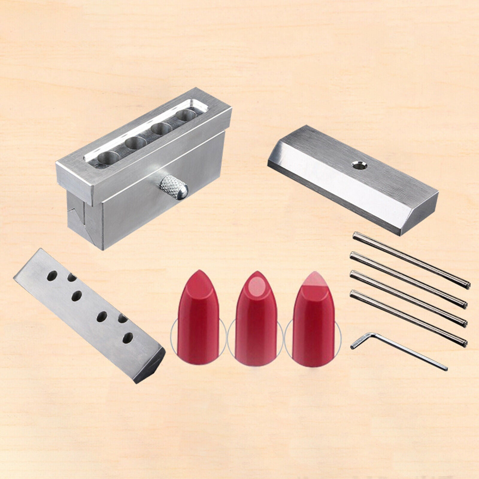 Lipstick Mold Beak Shape Lip Rouge Balm Maker Mould Holder Tool Crafts Kits