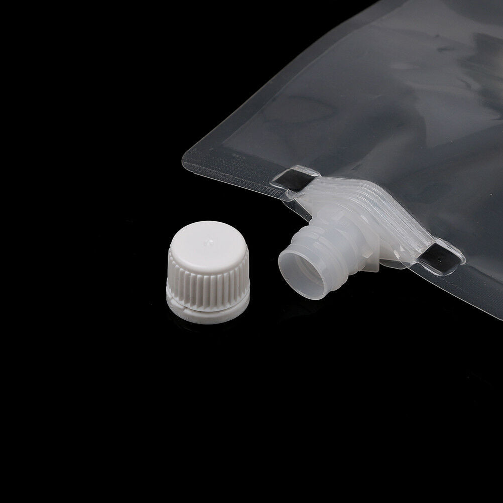 1PC 500ml clear spout stand up bag liquid juice flask pouch bags with ca.l8