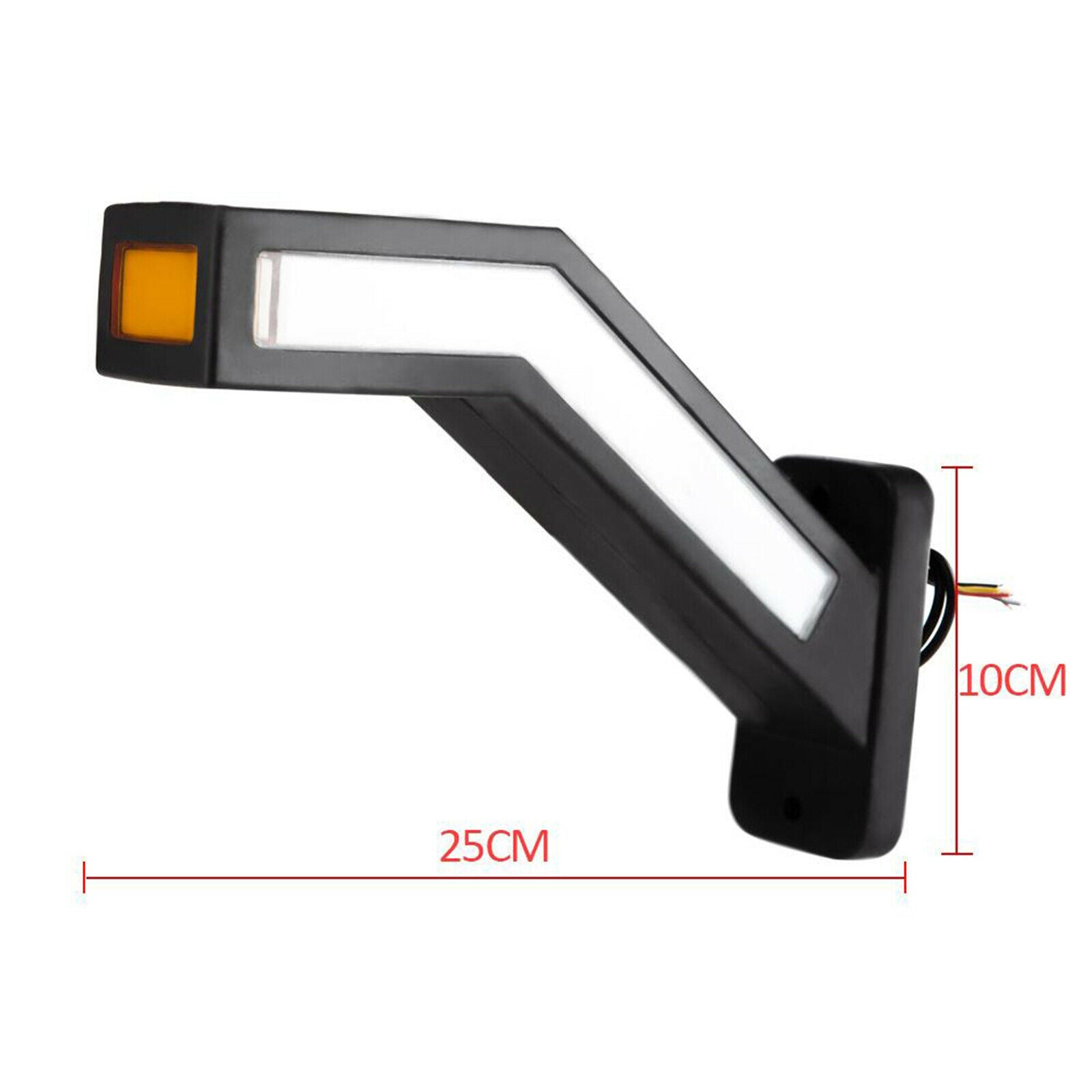 2Pcs LED Neon Stalk Side Marker Lights Lamp End Outline Lighting Waterproof
