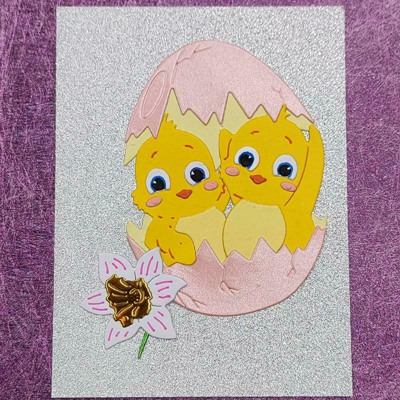 Chick Metal Cutting Dies Stencil Scrapbooking DIY Album Stamp Paper Card Mold