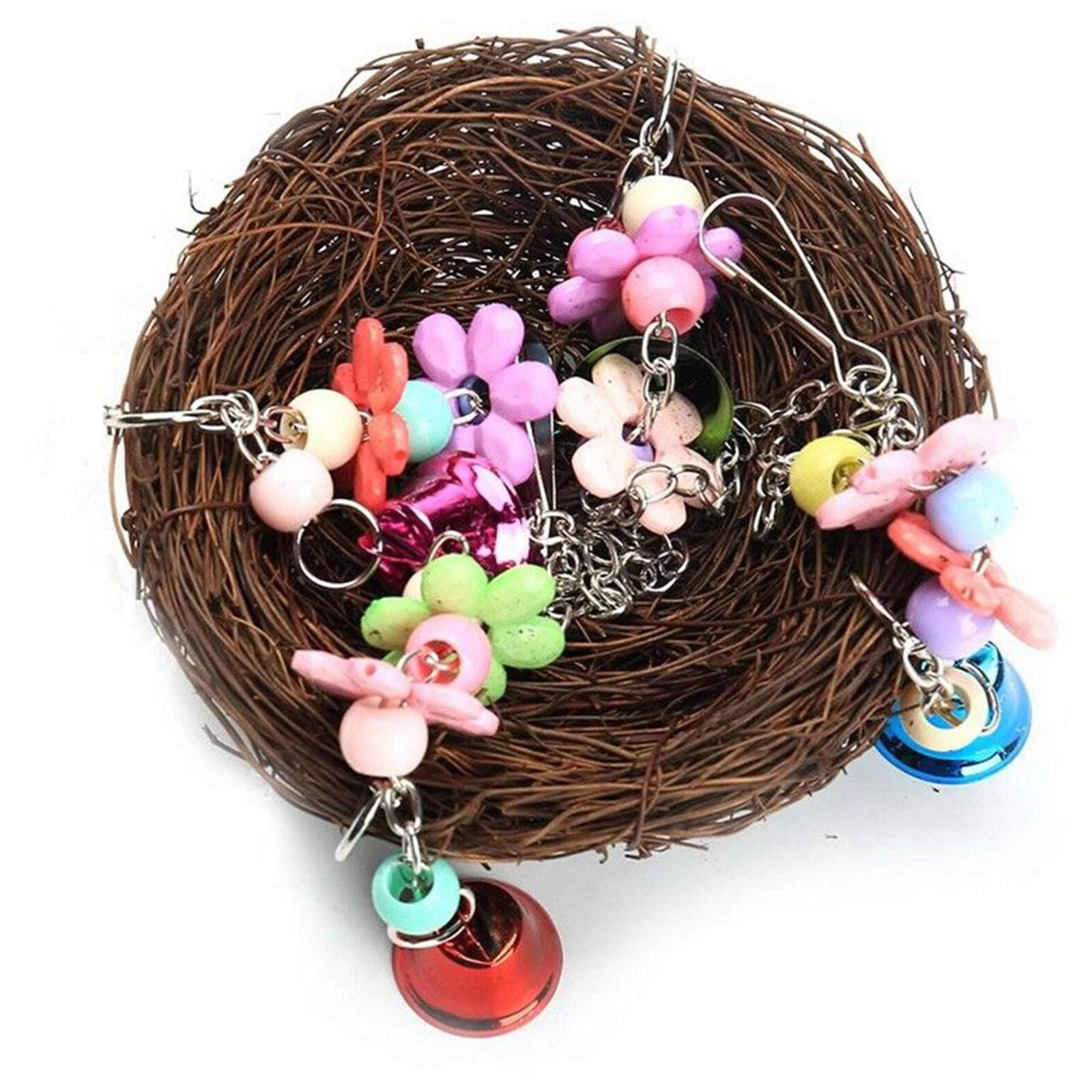 Parrot Bird Swing Hanging Chew Toys Parakeet Budgie Cockatiel Nest Hammock