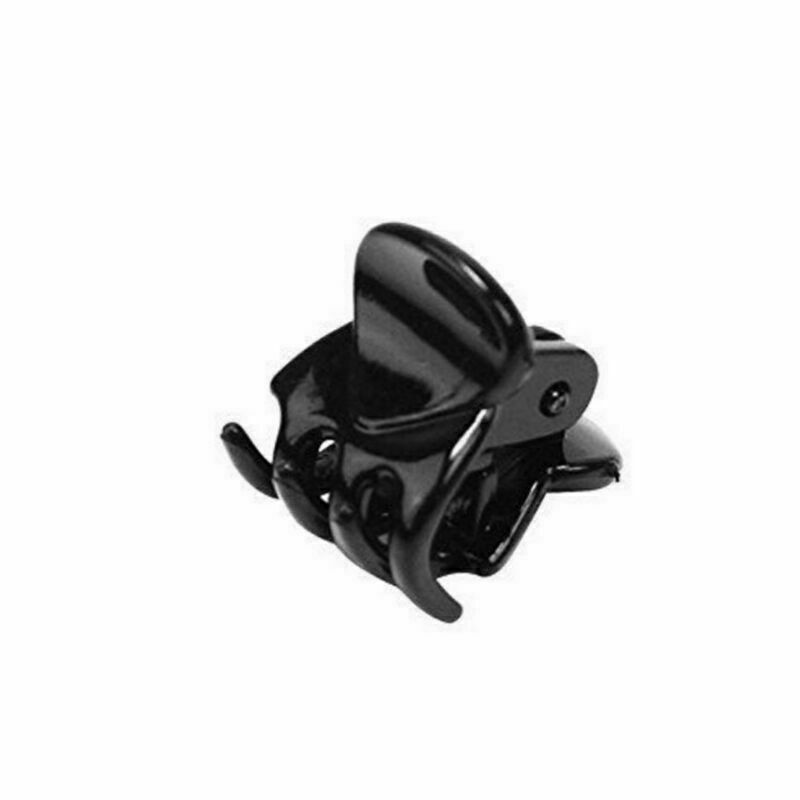 10pcs Fashion Chic Small Mini Plastic Girl Hair Clips Hairpin Claws Clamps Black