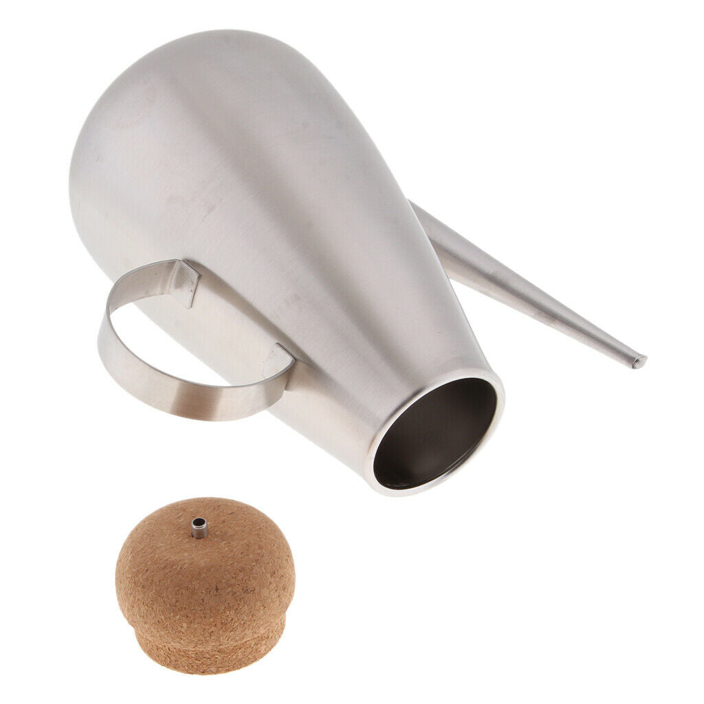 450ml Stainless Steel Olive Oil Can Drizzler Cruet Bottle Dispenser Spout