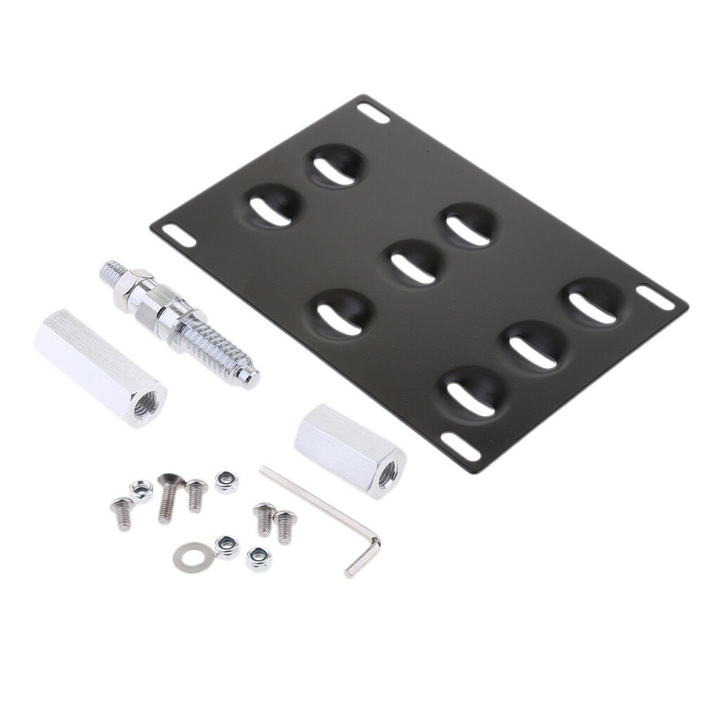 Powder Coated Car Tow Hook License Number Plate Holder Bracket for BMW 1 3