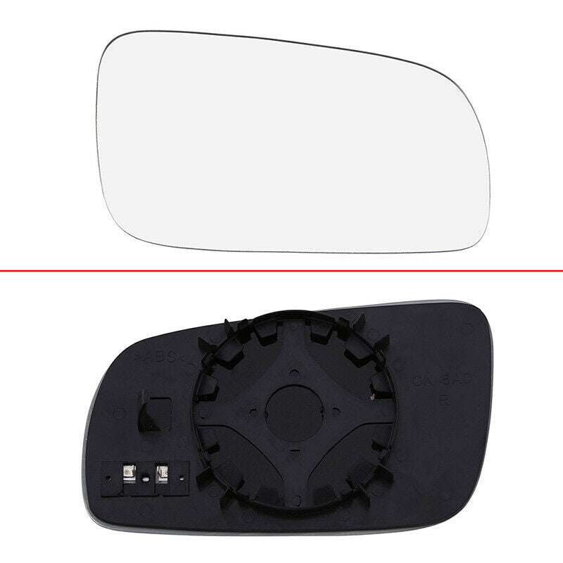 Right Passenger Side White Mirror Glass Heated Fit Volkswagen Cabrio Golf Jetta
