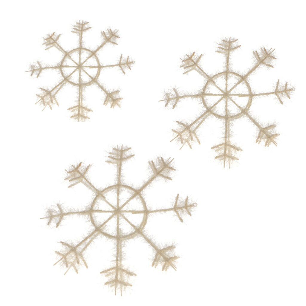 Classic Snowflake White Ornaments Christmas Tree Festival Home Party Decor