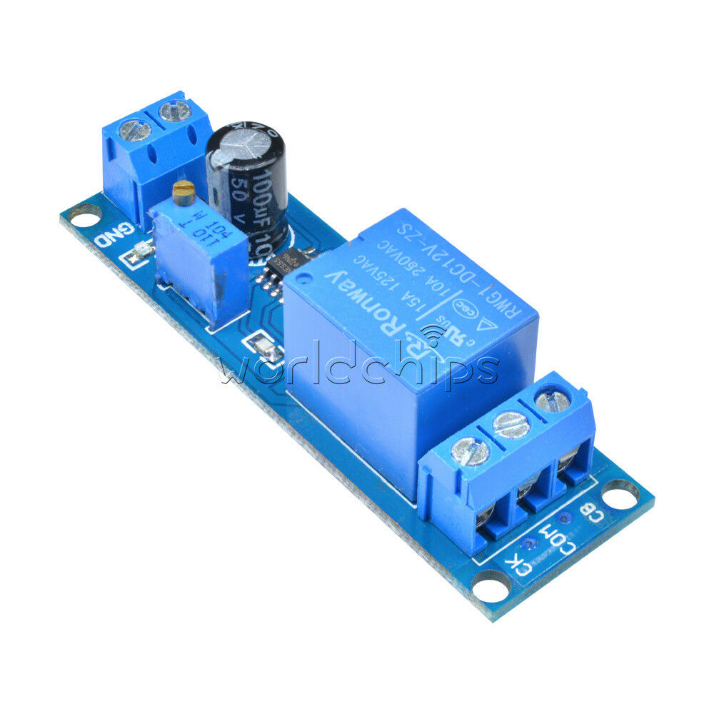 Blue DC 12V NE555 Delay Relay Timer Trigger Switch Adjustable Module Oscillator