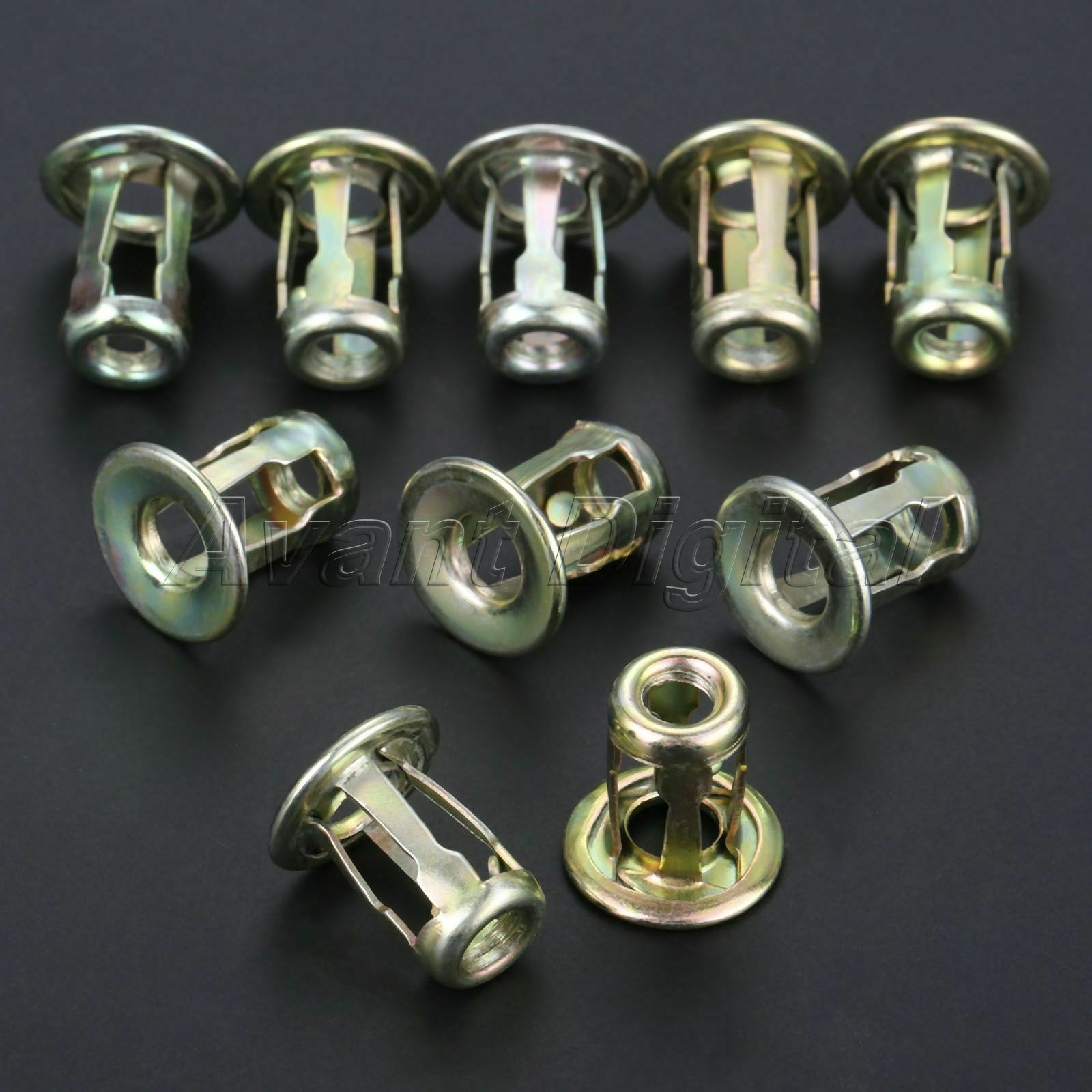 10x Car Back License Plate Install Fasteners Clips Fit for  Santana Universal