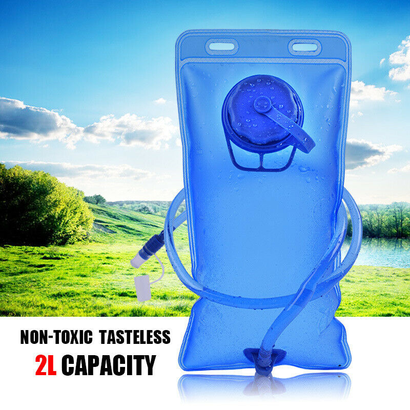 2L Hydration Bladder Bag Hiking CampingBackpack Water Drinking Pouch Sport HN US