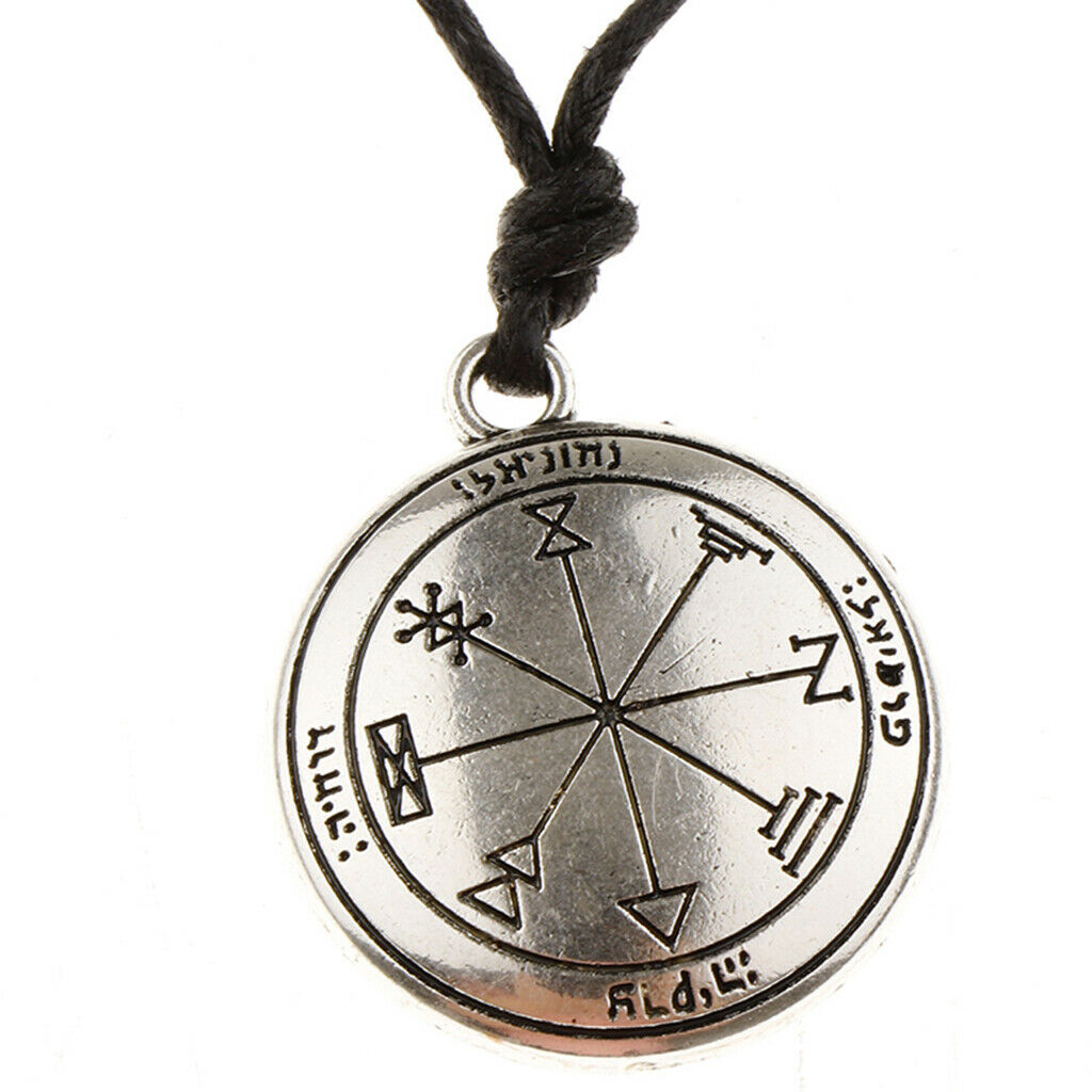 5Pcs Round Pendant Necklace Choker Charms Amulet Necklace - Viking Norse