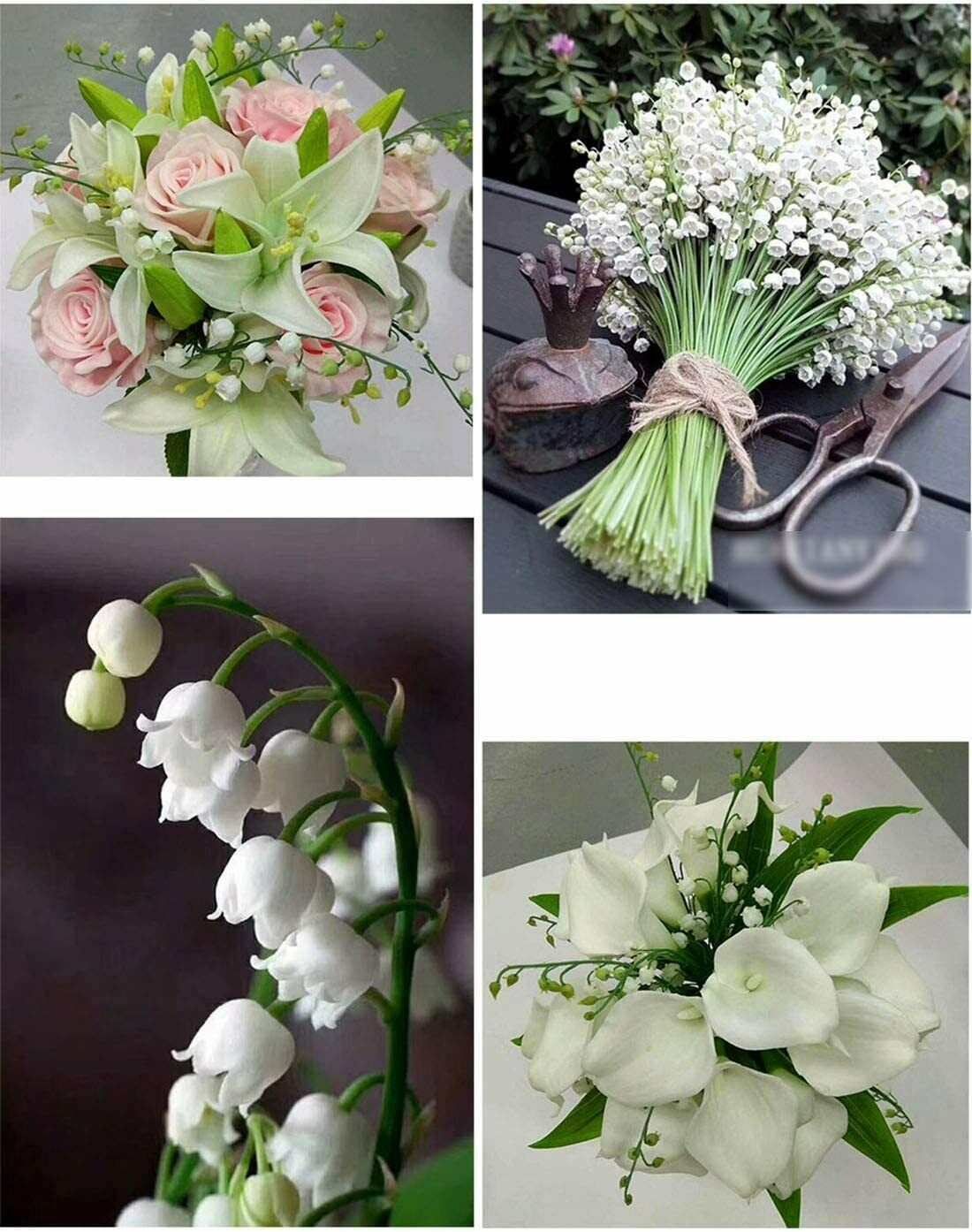 10 Pcs Lily of The Valley Artificial Flowers Wind Chime Orchid Wedding Flowers