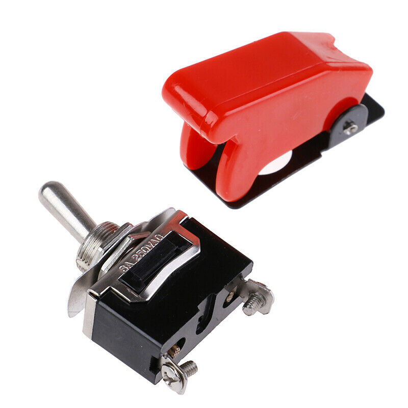 Toggle Switch Cover ON/OFF Switch Metal Lever Car Dash Light with Missile.l8