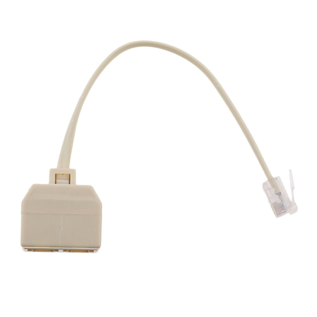 RJ11 6P4C Landline Phone Line Splitter Adapter US Male to Female