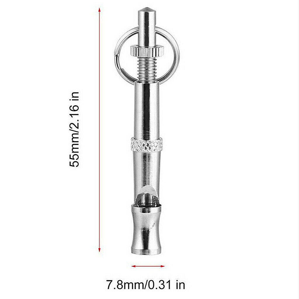 Supersonic Sound Silent Dog Pet Puppy Cat  Training Whistle Metal