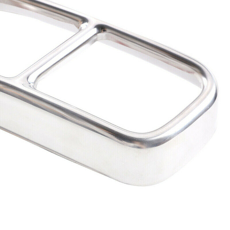 2 Dual Exhaust Pipe Tip Cover Trim fit for BMW 7 Series F01 2009-14