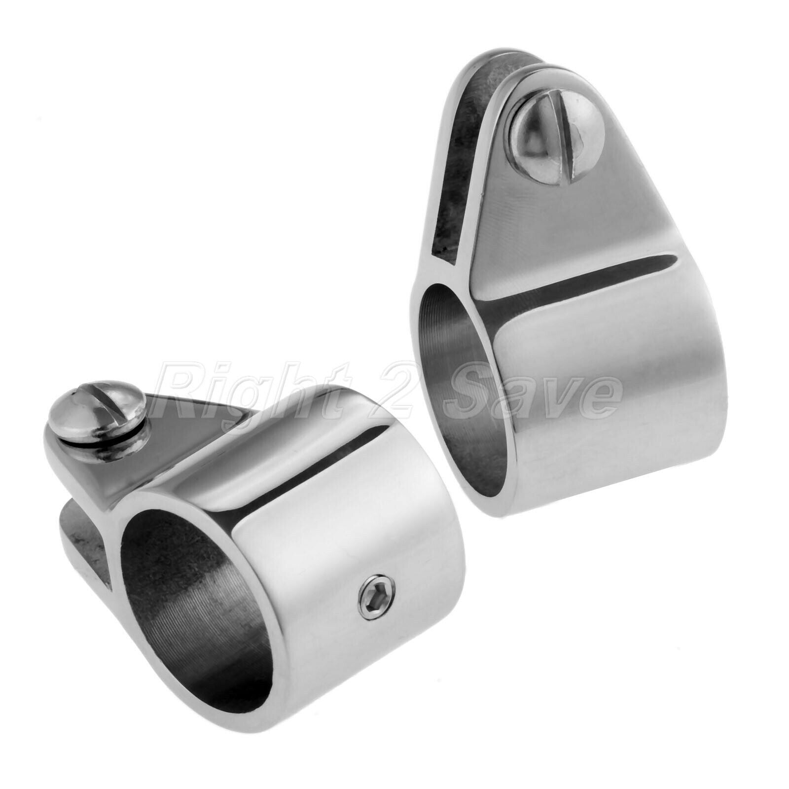 2x 25mm 1" Yachting Boat Jaw Slide Bimini Canopy Hardware Fittings 316 Stainless