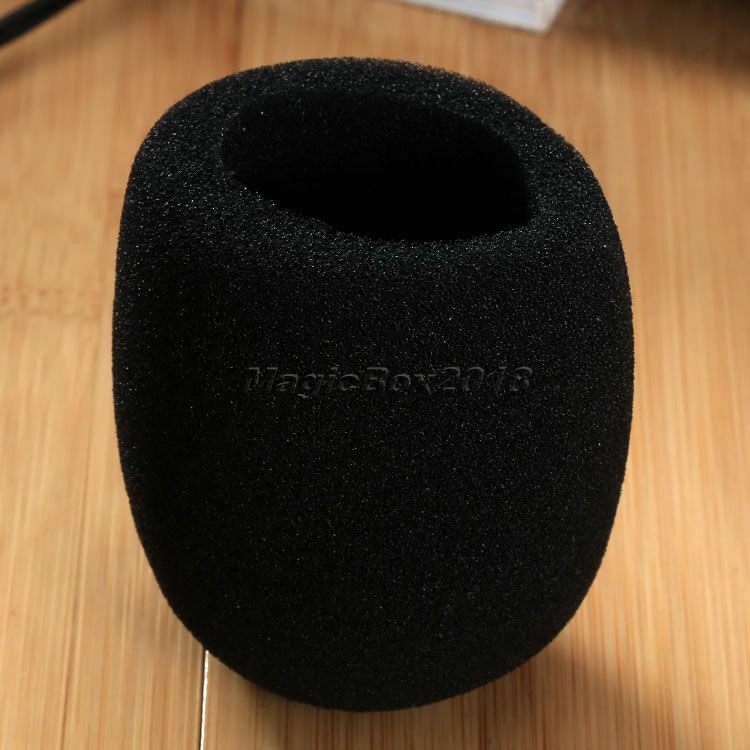 10PC Black Handheld Stage Microphone Windscreen Sponge Foam Mic Cover DJ Karaoke