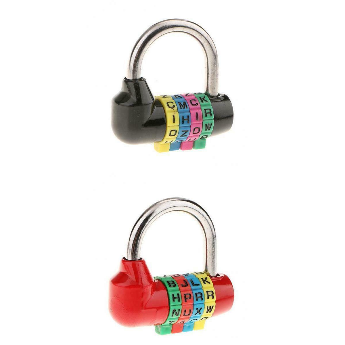 Combination Lock Outdoor Resettable 4 Digit Padlock, 2 Pack Heavy Duty and