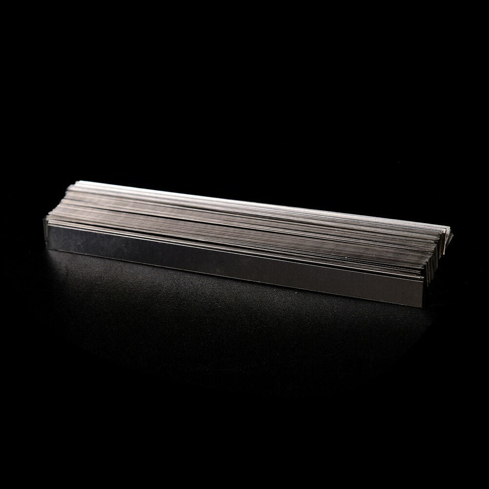 100pcs/lot 0.15x6x100mm nickel strip sheets for battery spot welding machine SJ