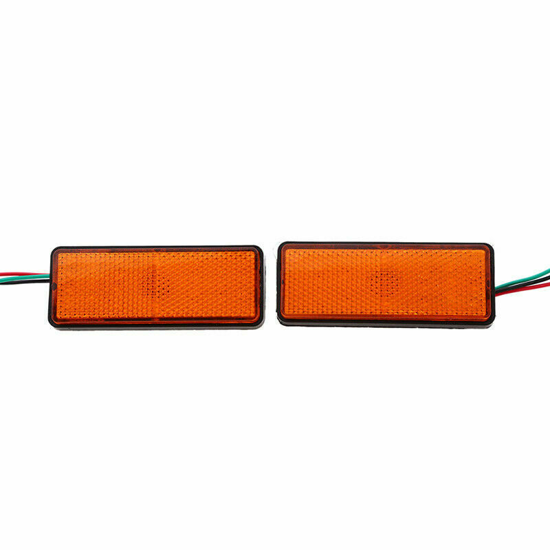 Motorcycle LED Light Rectangle Reflector Tail Brake Marker Trailer Universal
