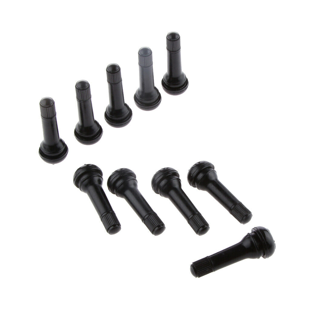 10x TR414 Tire/Wheel Air Pressure Stem Valve Caps for Car Rubber Zinc