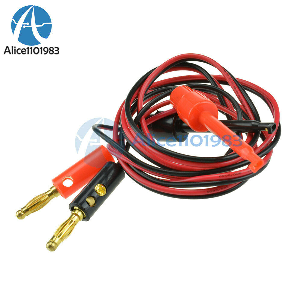 10Pair Small Banana Plug To Test Hook Clip Probe Lead Cable For Multimeter