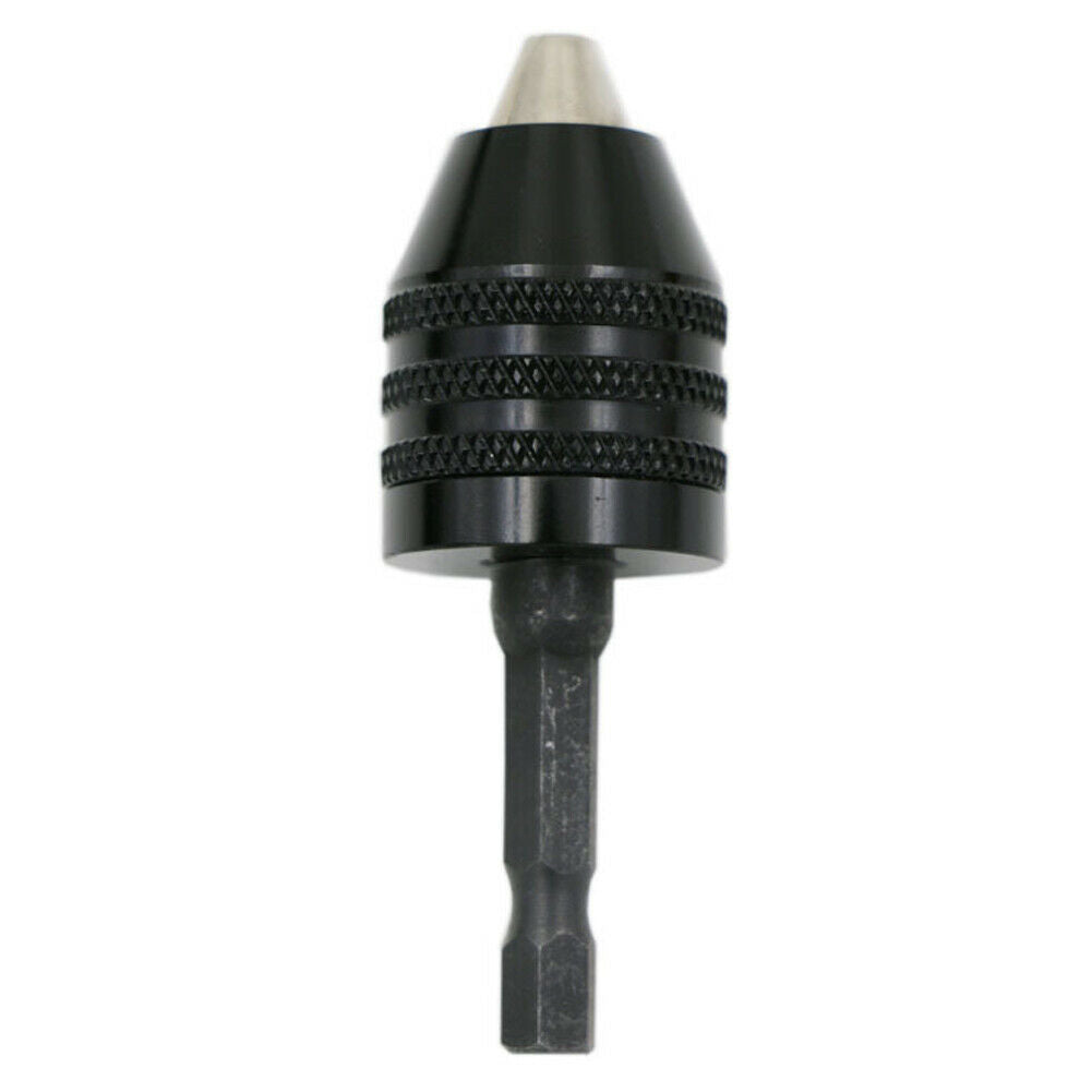 1/4Inch Hex Shank Conversion Keyless Drill Chuck Quick Change Adapter 0.3-8mm