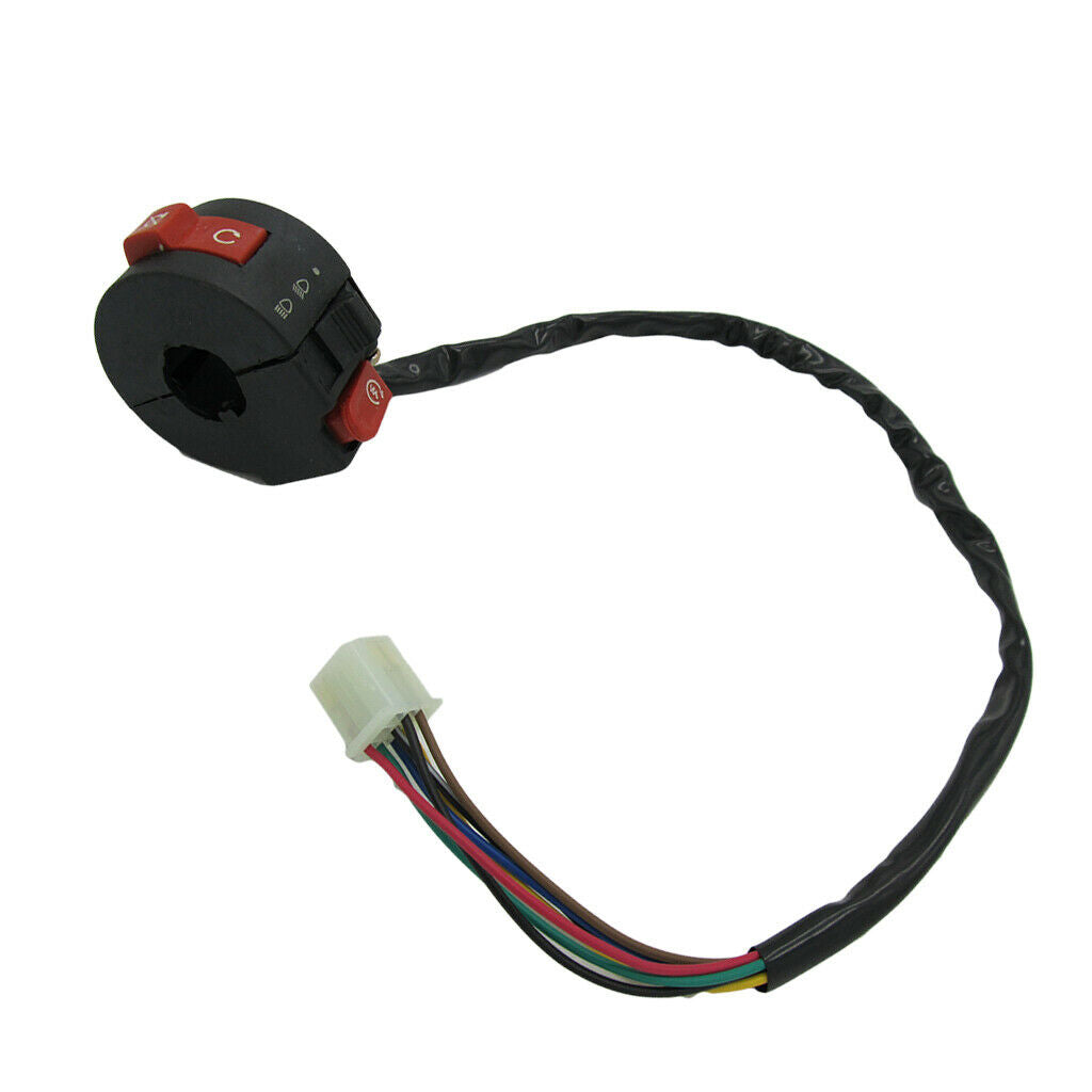 7-wire Kill Start Button Light Switch Housing 110cc Quad Dirt Bike ATV Buggy